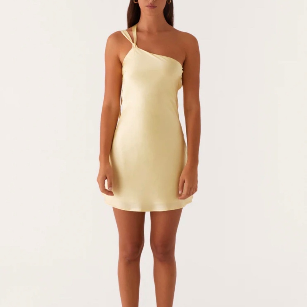 Peppermayo Exclusive- Lights Out Mini Dress- Yellow